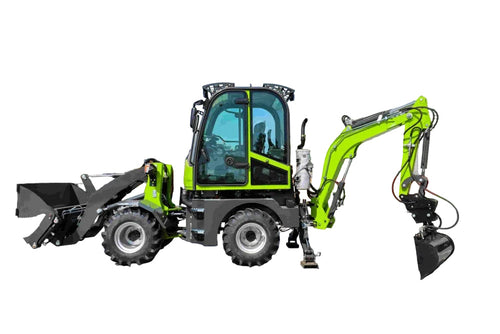 15-20 Mini Wheel Loader & Excavator – 0.6m³ Bucket, 1 Ton Load, 37KW Backhoe Loader