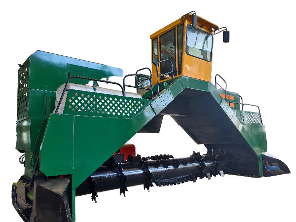 M7000 7m Large Crawler Compost Turner, 5300m³/h Ultra High Capacity Crawler Compost Turner 650 HP Composting Machine