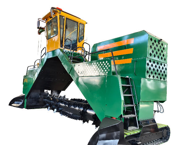 M6000 Large Crawler Compost Turner, High Capacity Composting Machine 80,000-90,000 Tons/Year