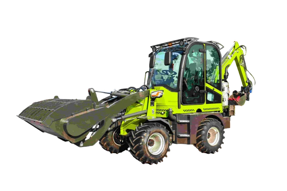 15-20 Mini Wheel Loader & Excavator – 0.6m³ Bucket, 1 Ton Load, 37KW Backhoe Loader