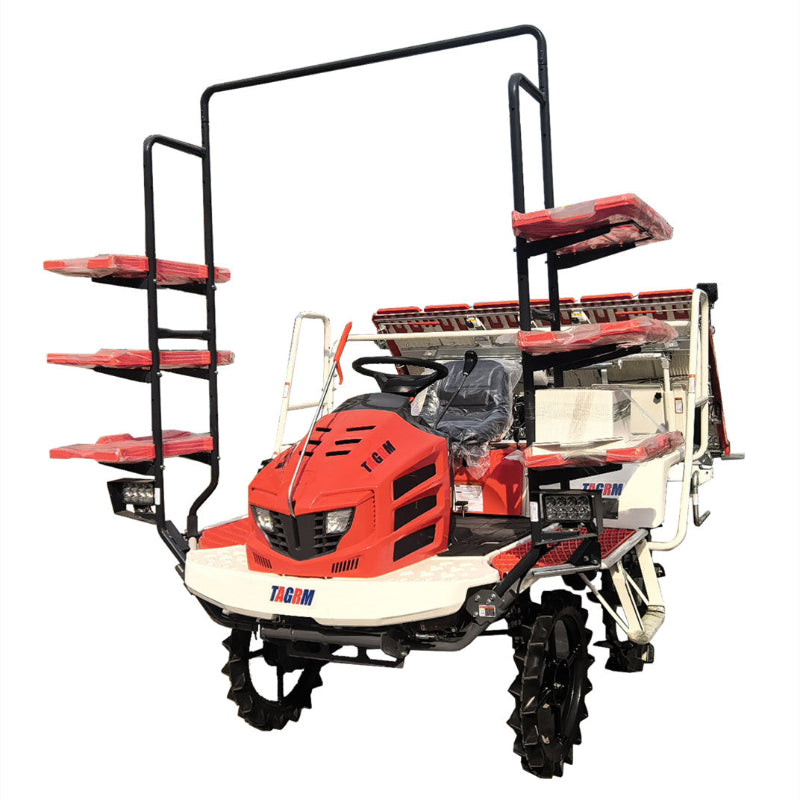 2ZG-830A 8-Row 4WD Riding Rice Transplanter | High-Efficiency Paddy Seedling Planting Machine for Large Rice Farms