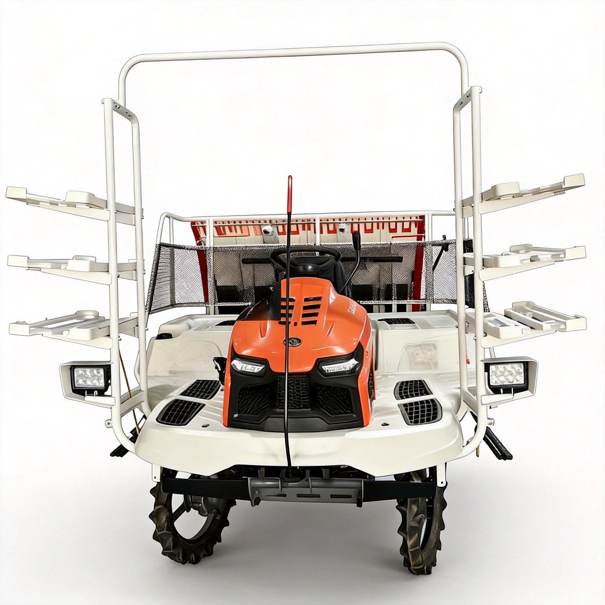 2ZG-630A 6-Row Riding Rice Transplanter | 4WD Paddy Seedling Planting Machine for Medium & Large Rice Farms