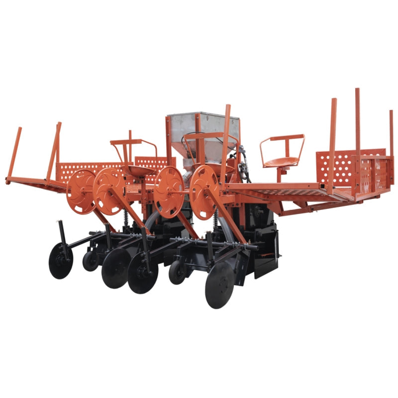 2CZ-4 Four rows sugarcane planter with heavy-duty Plowshare, Film Mulching and Drip Irrigation丨120hp Tractor Mate Power，250~350mm Working width，Reclamation Plowshare，Efficient Cassava Planting Machinery