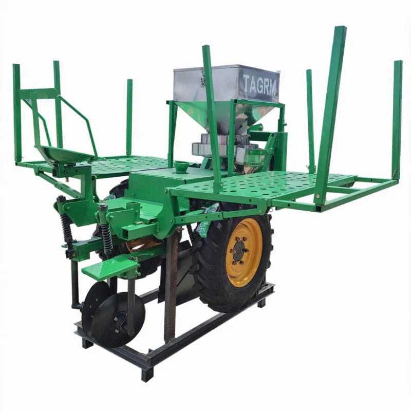 2CM-1Q cassava planter machine丨1.5 ha/10 h Working Efficiency，80hp Mate Power，1200 mm Row space,Single-row Cassava Planter