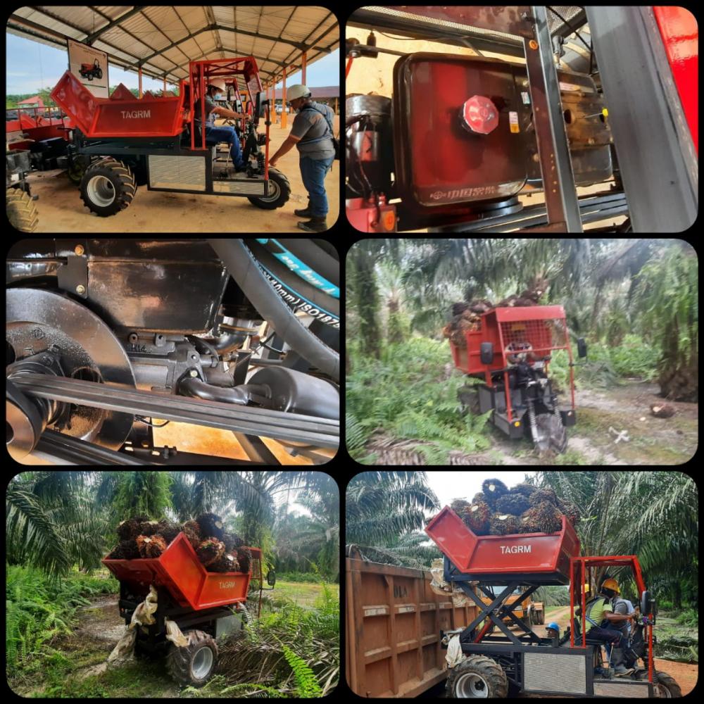 MT14 agricultural mini dumper detail views
